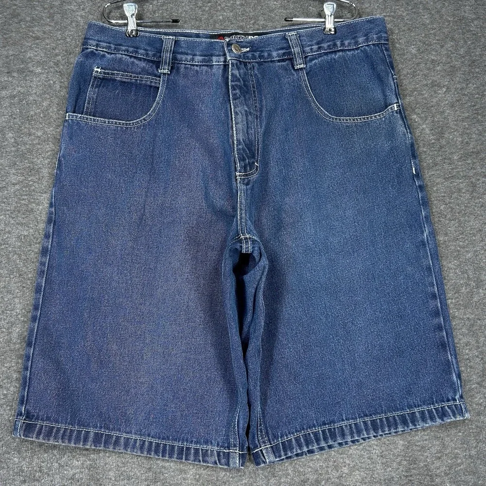 Vintage Y2K Southpole Shorts Mens 38 (fits 36) Baggy Denim Jorts 13
